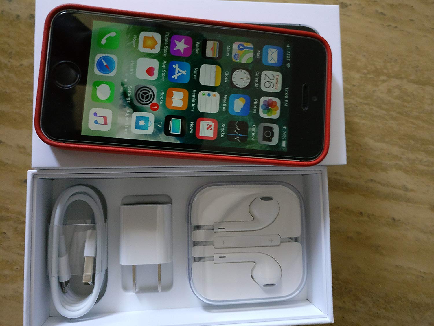 AT&T Prepaid Apple iPhone SE 4G LTE with 32GB Memory Space Gray BIG