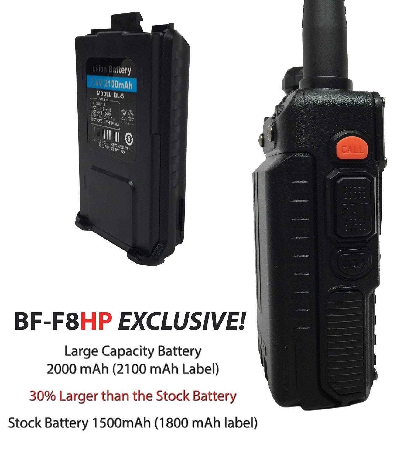 BaoFeng BFF8HP (UV5R 3rd Gen) 8Watt Dual Band TwoWay Radio (136