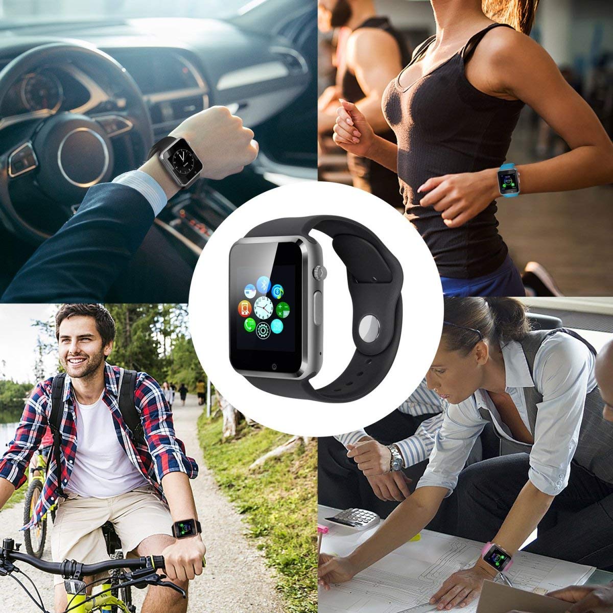 Bluetooth Smart Watch Aeifond Touch Screen Sport Smart Wrist Watch