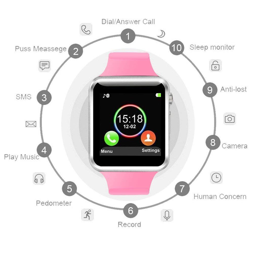wjpilis touch screen smart wrist watch