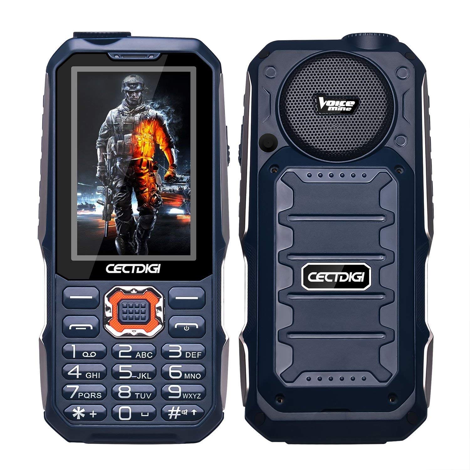 Cectdigi T19 Rugged 2G GSM Mobile Phone,Shockproof MilitaryDesigned