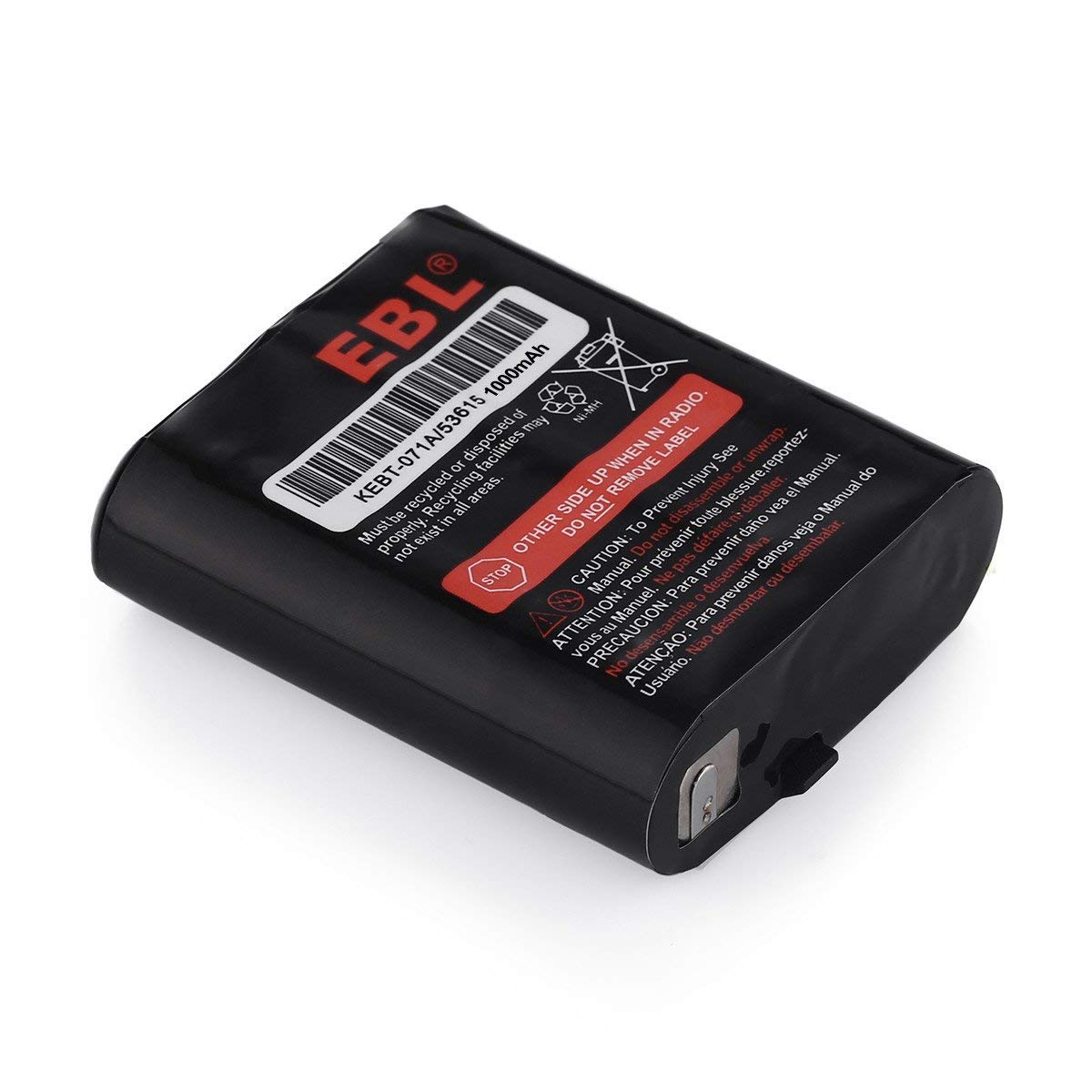 Ebl 3 6v 1000mah two way radio rechargeable battery for motorola 53615