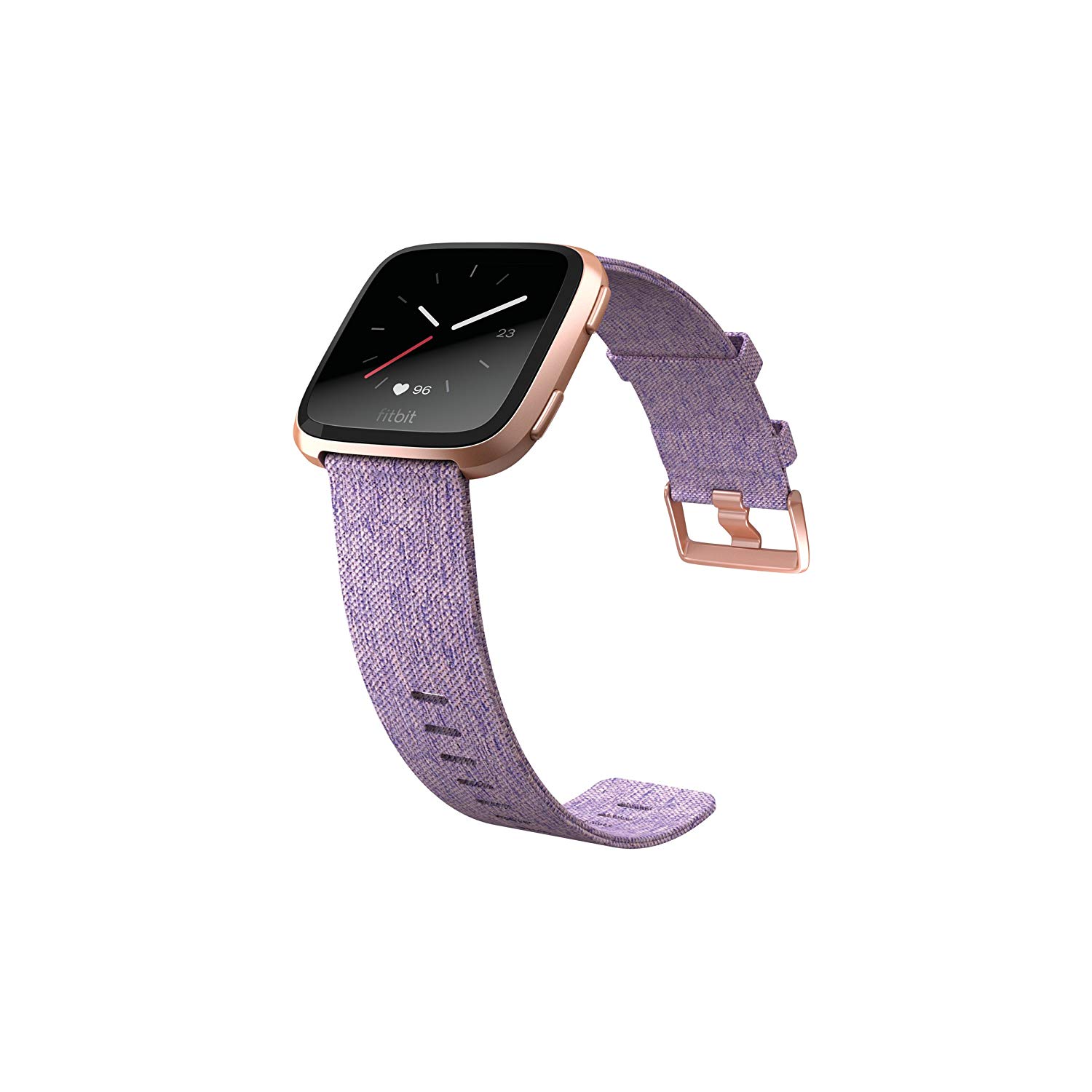 fitbit versa peach smartwatch