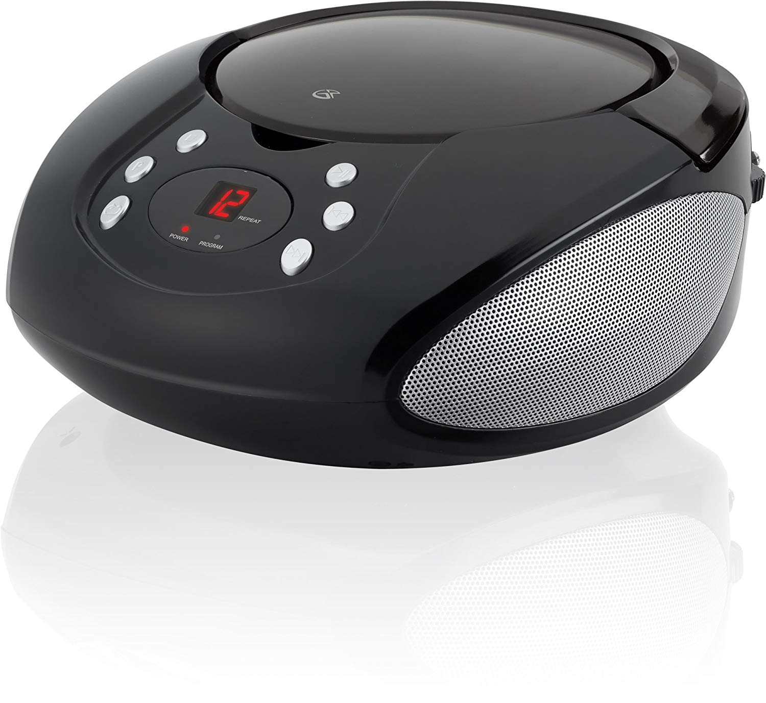 GPX, Inc. Portable TopLoading CD Boombox with AM/FM Radio and 3.5mm