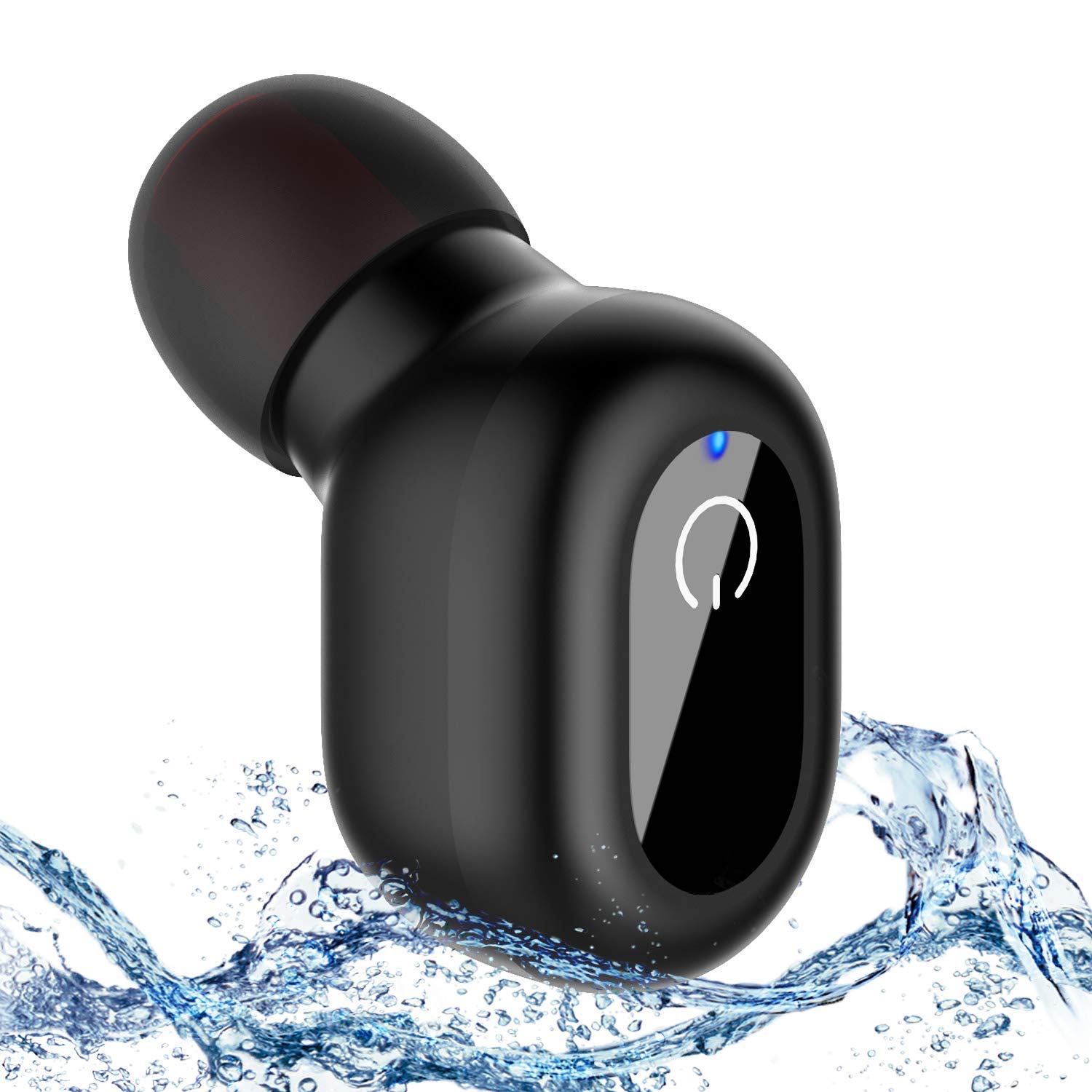 IPX8 Waterproof Wireless Bluetooth Single Earbud [Enhanced Comfort