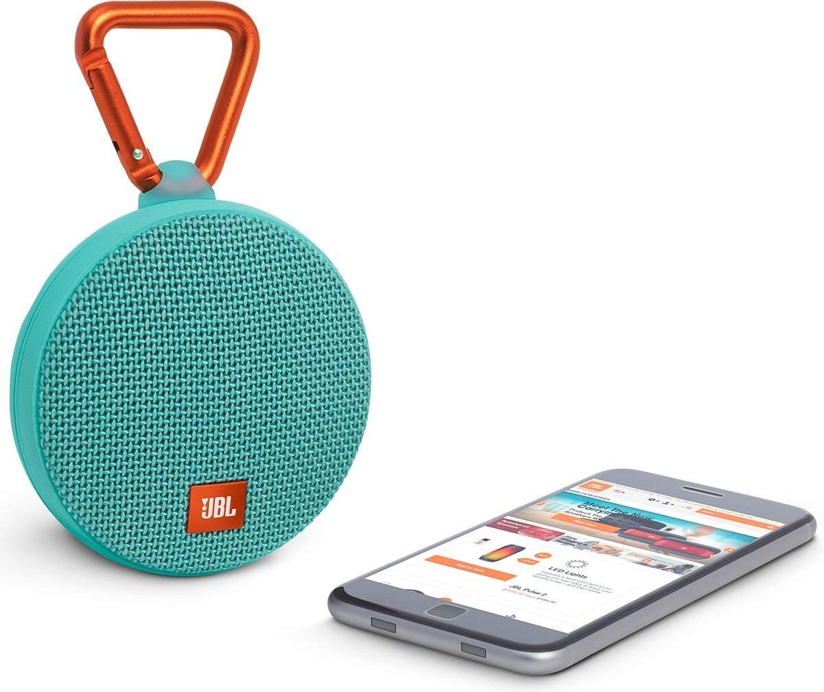 JBL Clip 2 Waterproof Portable Bluetooth Speaker (Black) BIG nano