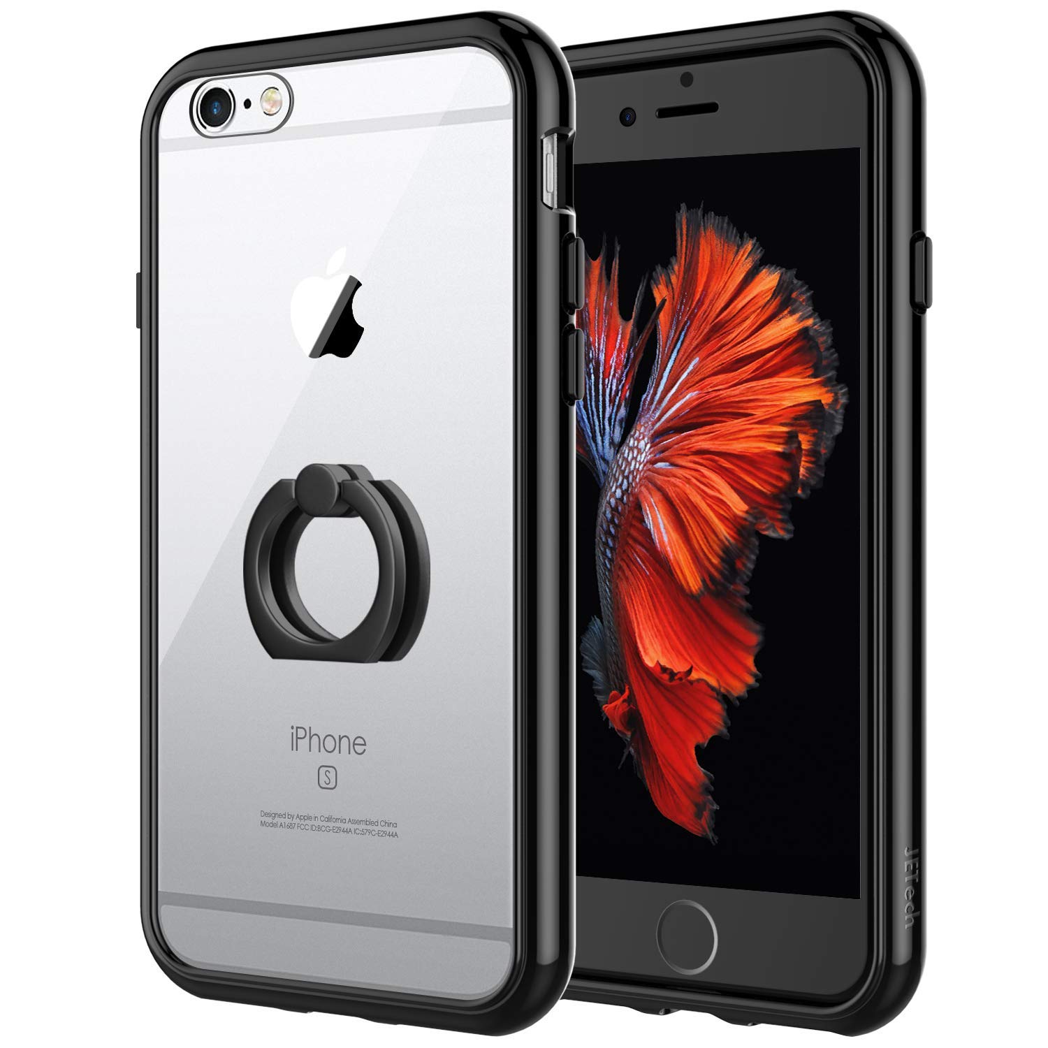 JETech Case for Apple iPhone 6s and iPhone 6, [Ring Holder Kickstand