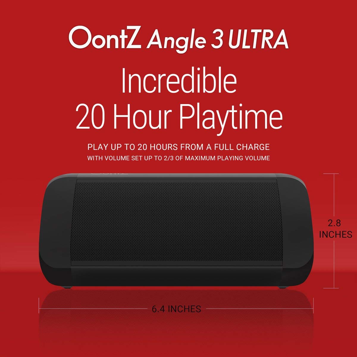 OontZ Angle 3 ULTRA Portable Bluetooth Speaker 14Watts deliver