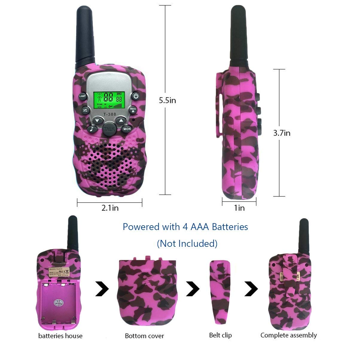 Outdoor Toys for Kids 5-10 Year Old Joyfun Walkie Talkies for Kids Boys ...