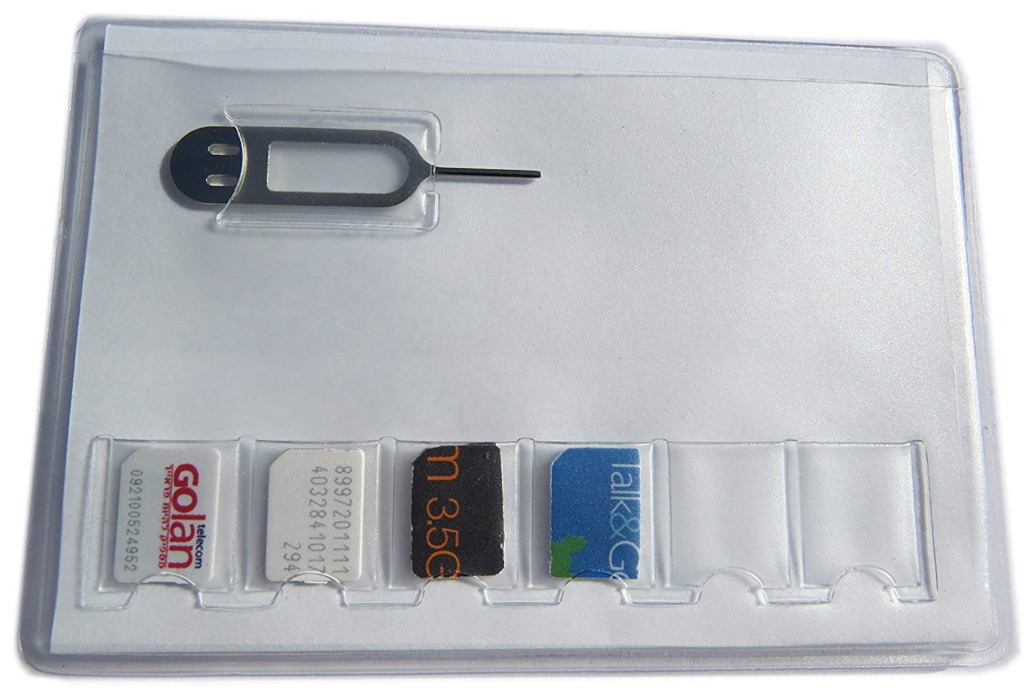 SIMcases SIM Card Holder Storage Case For 6 NANO SIM CARDS Including