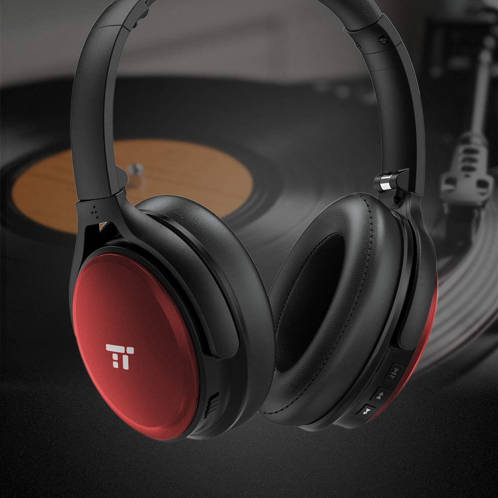 TaoTronics Active Noise Cancelling Bluetooth Headphones Wireless Over