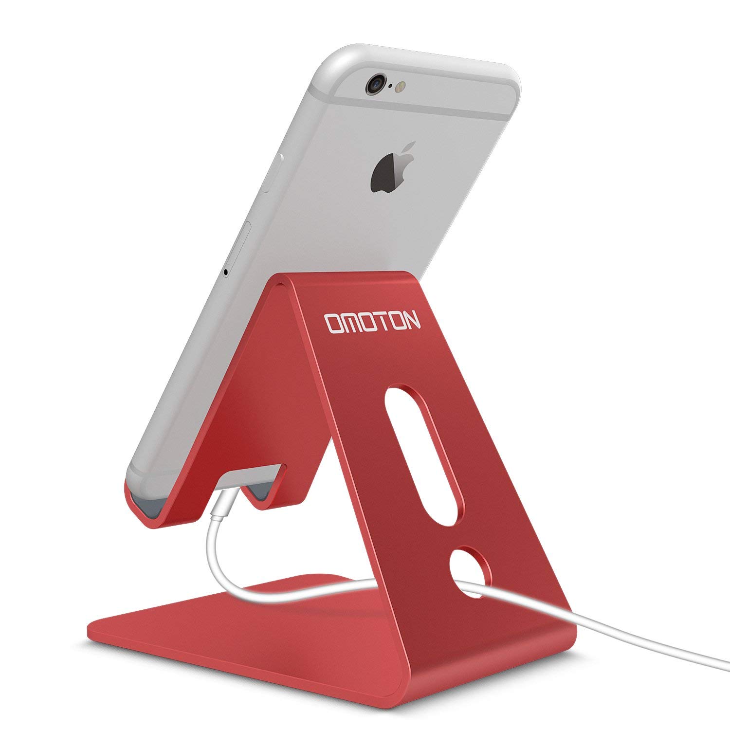 [Updated Solid Version] OMOTON Desktop Cell Phone Stand Tablet Stand