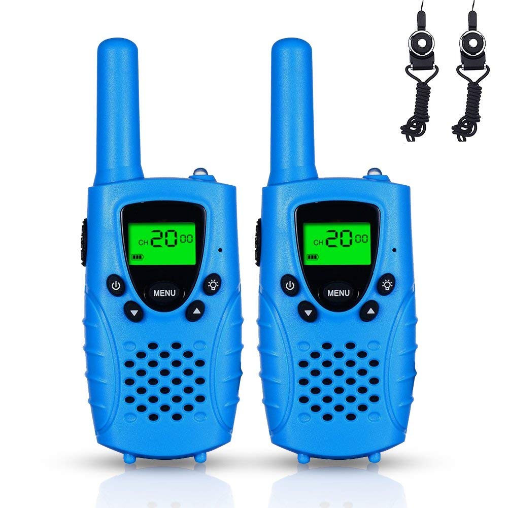 E-wor Walkie Talkies For Kids ,22 Channels FRS/GMRS UHF Kids Walkie Talkies 2 Way Radios 4 Miles Walkie Talkies Girls Kids Toys With Flashlight 1 Pair Pink