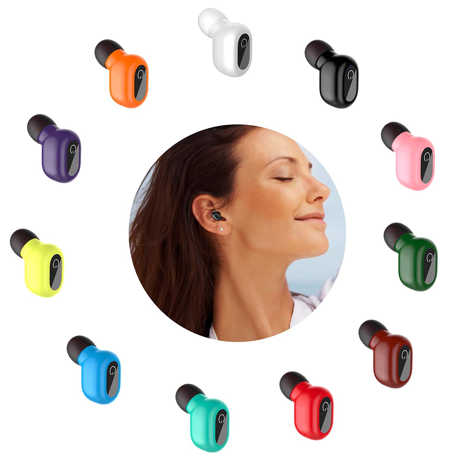 Waterproof Bluetooth Earbud, Single Smallest Wireless Earbud Earpiece