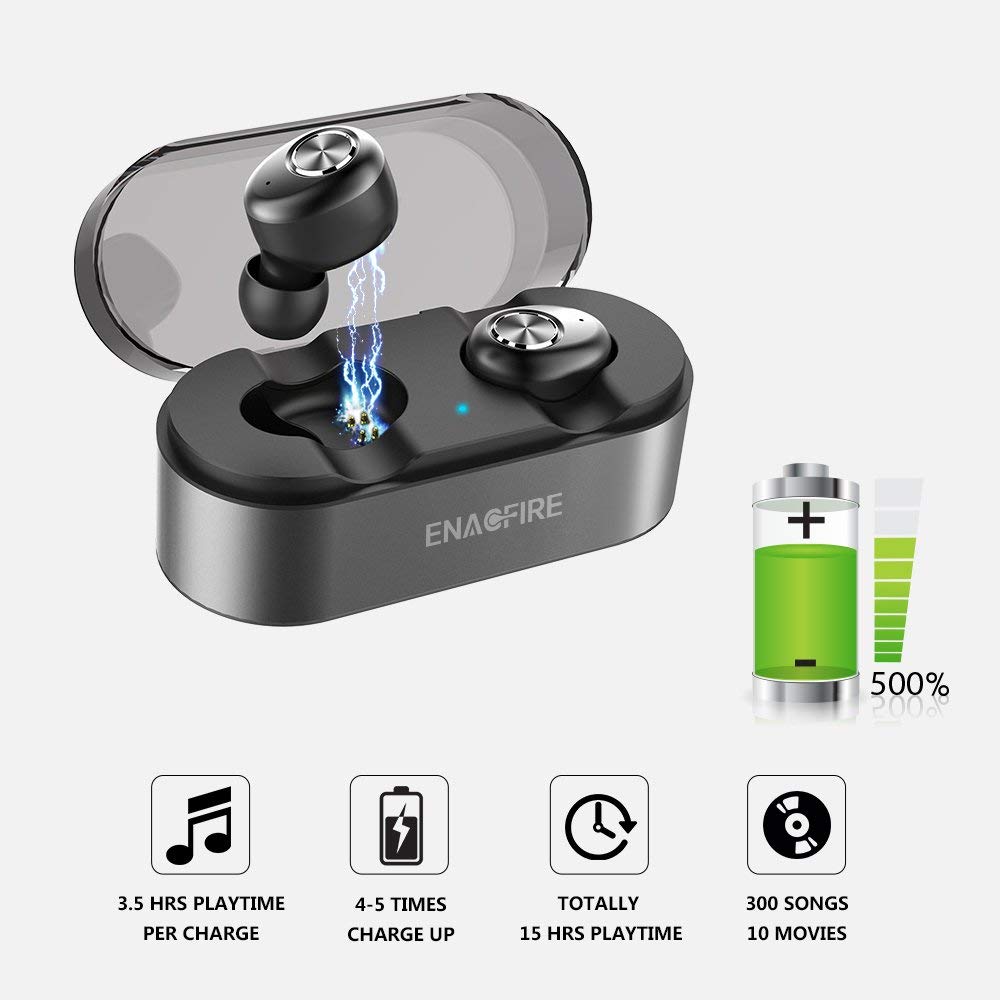 Wireless Earbuds, ENACFIRE E18 Latest Bluetooth 5.0 True Wireless