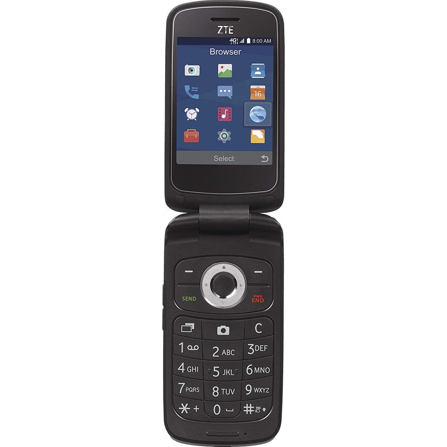 Simple Mobile ZTE Z233 4G LTE Prepaid Phone Certified Preowned BIG