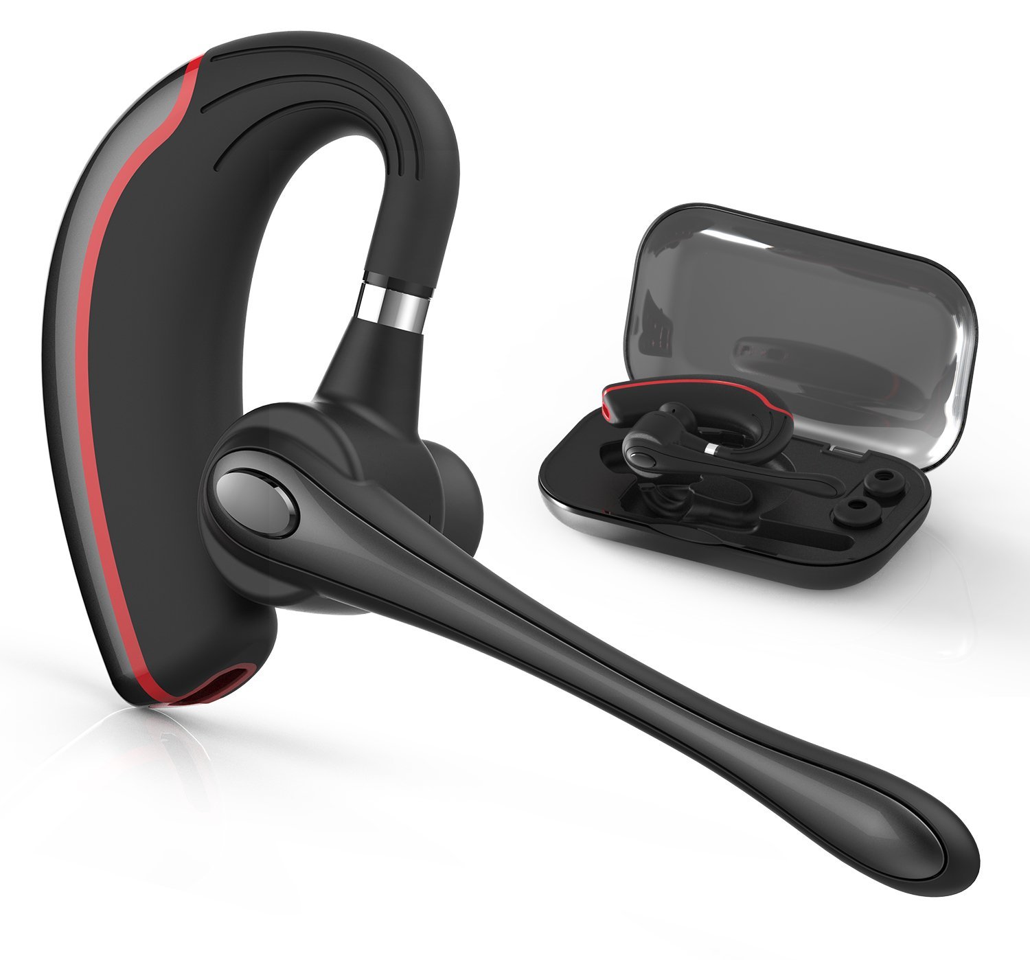 Bluetooth Headset, HandsFree Wireless Earpiece V4.1 with Mic for