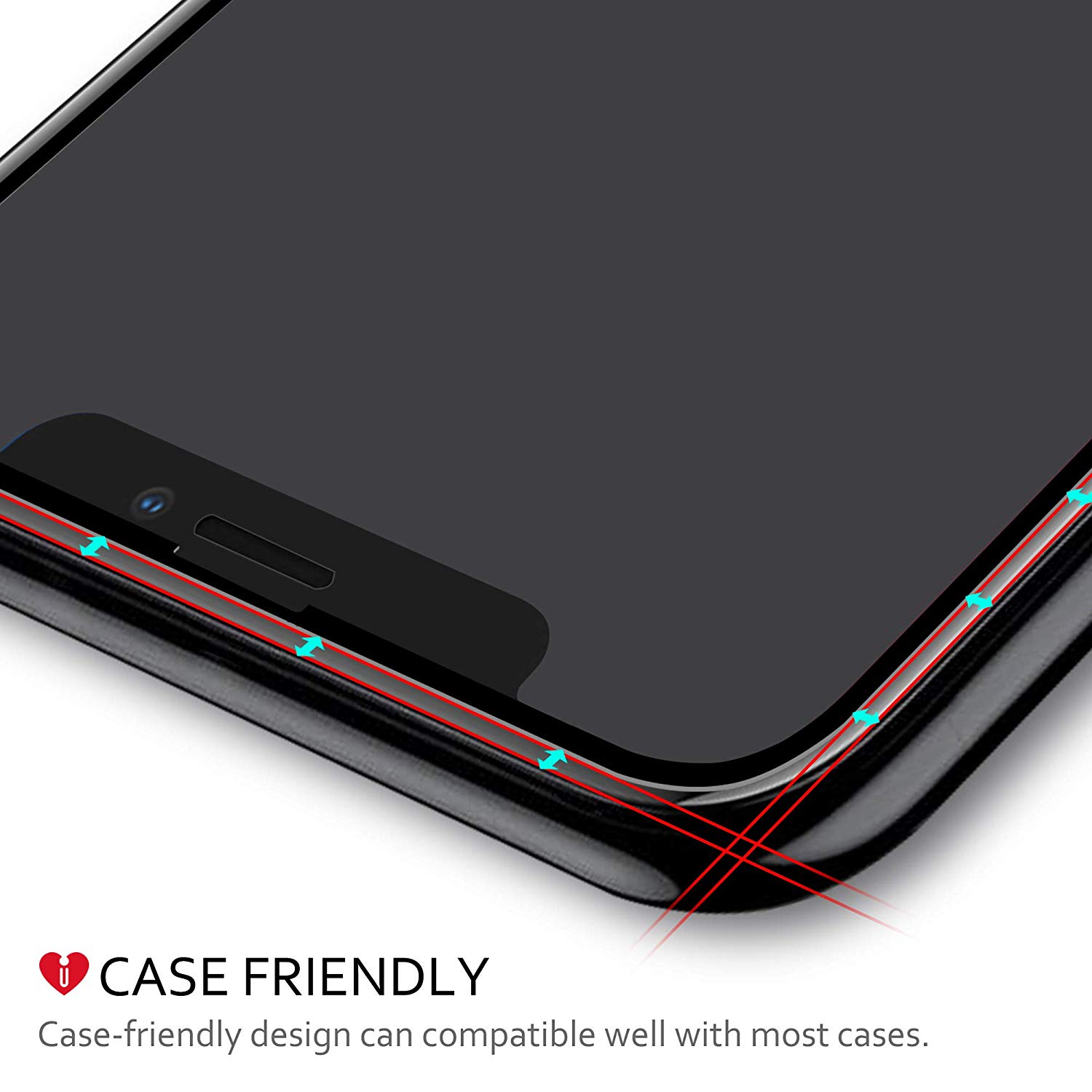 Full Coverage Tempered Glass Screen Protector - Ultra-Protection...