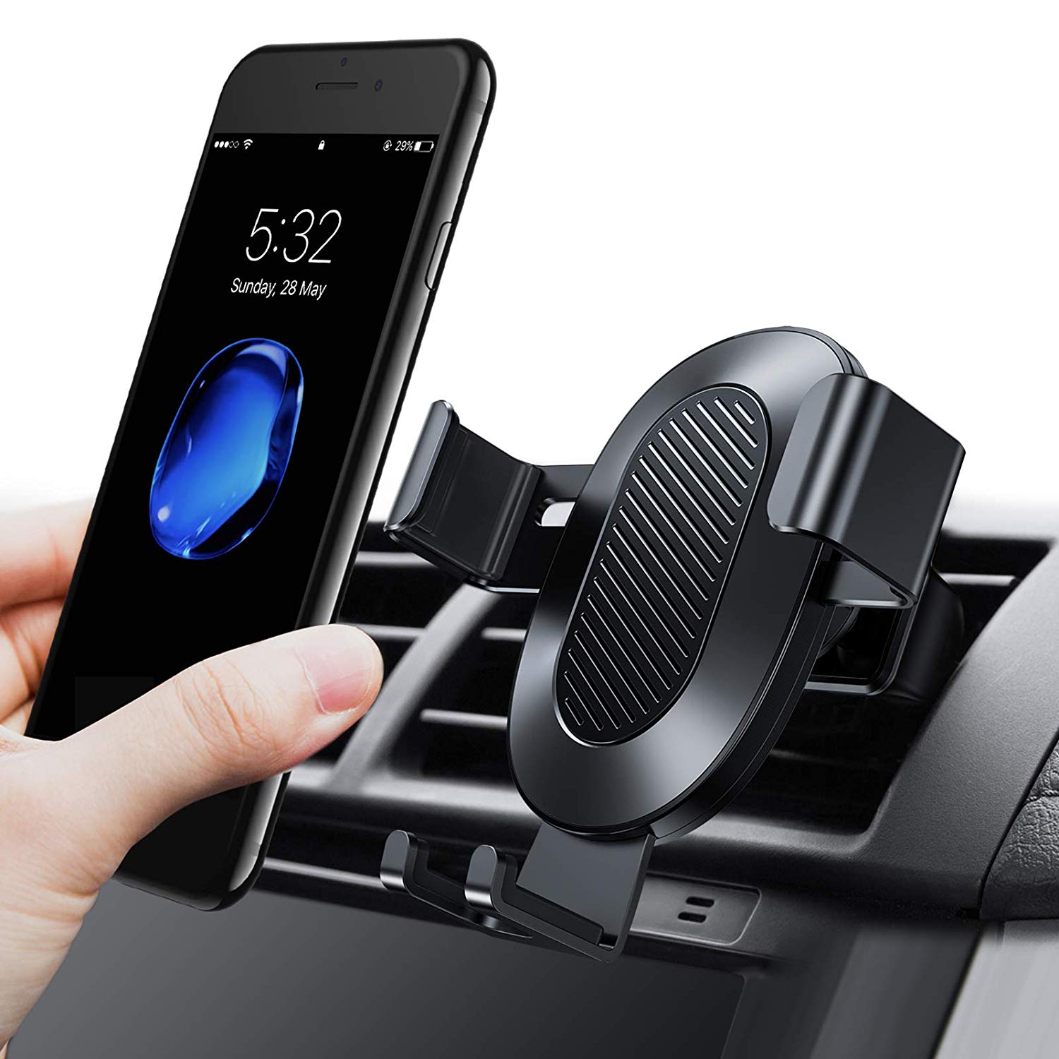 TORRAS Cell Phone Holder for Car, AutoClamping Air Vent Car Mount