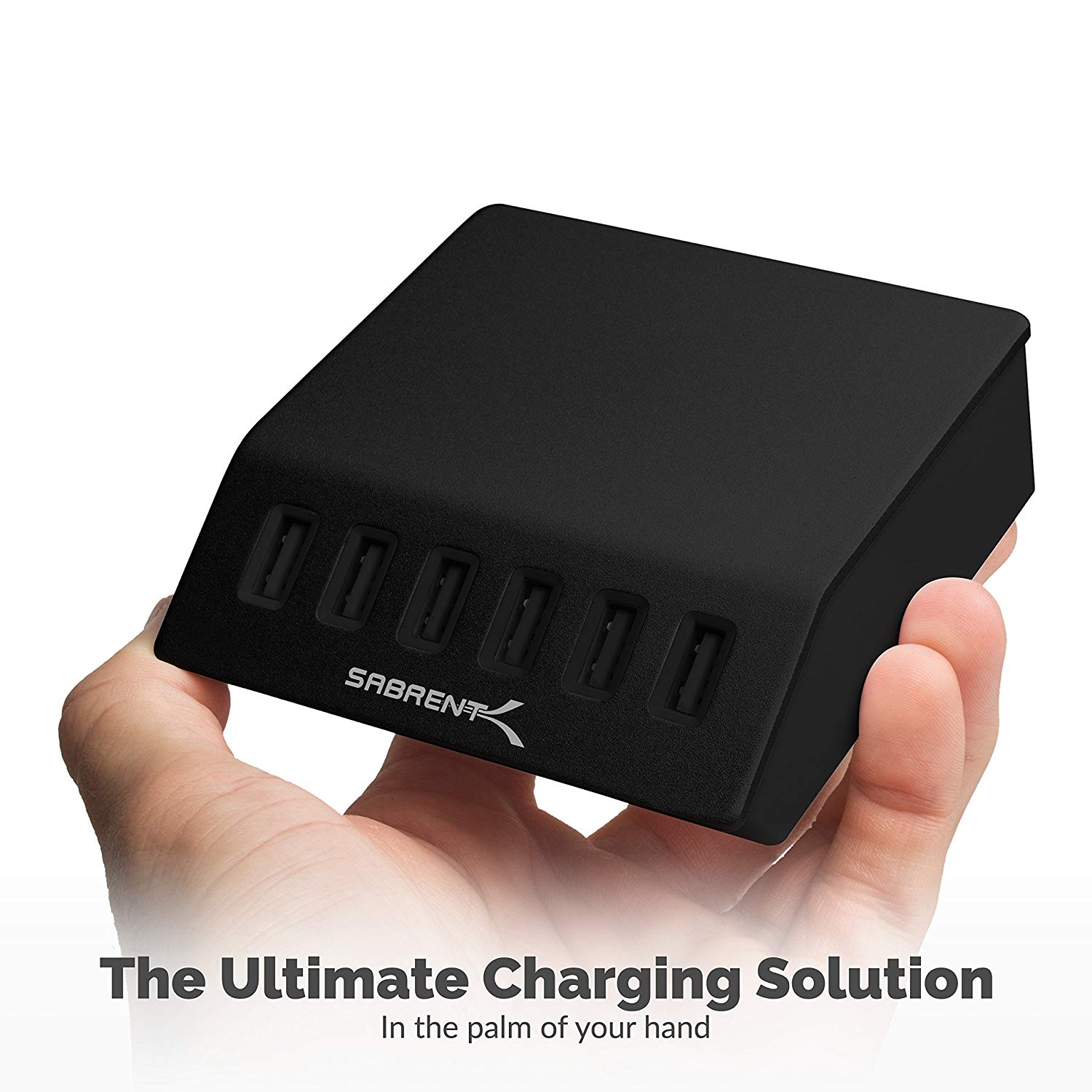 Sabrent 60 Watt (12 Amp) 10Port FamilySized Desktop USB Rapid Charger