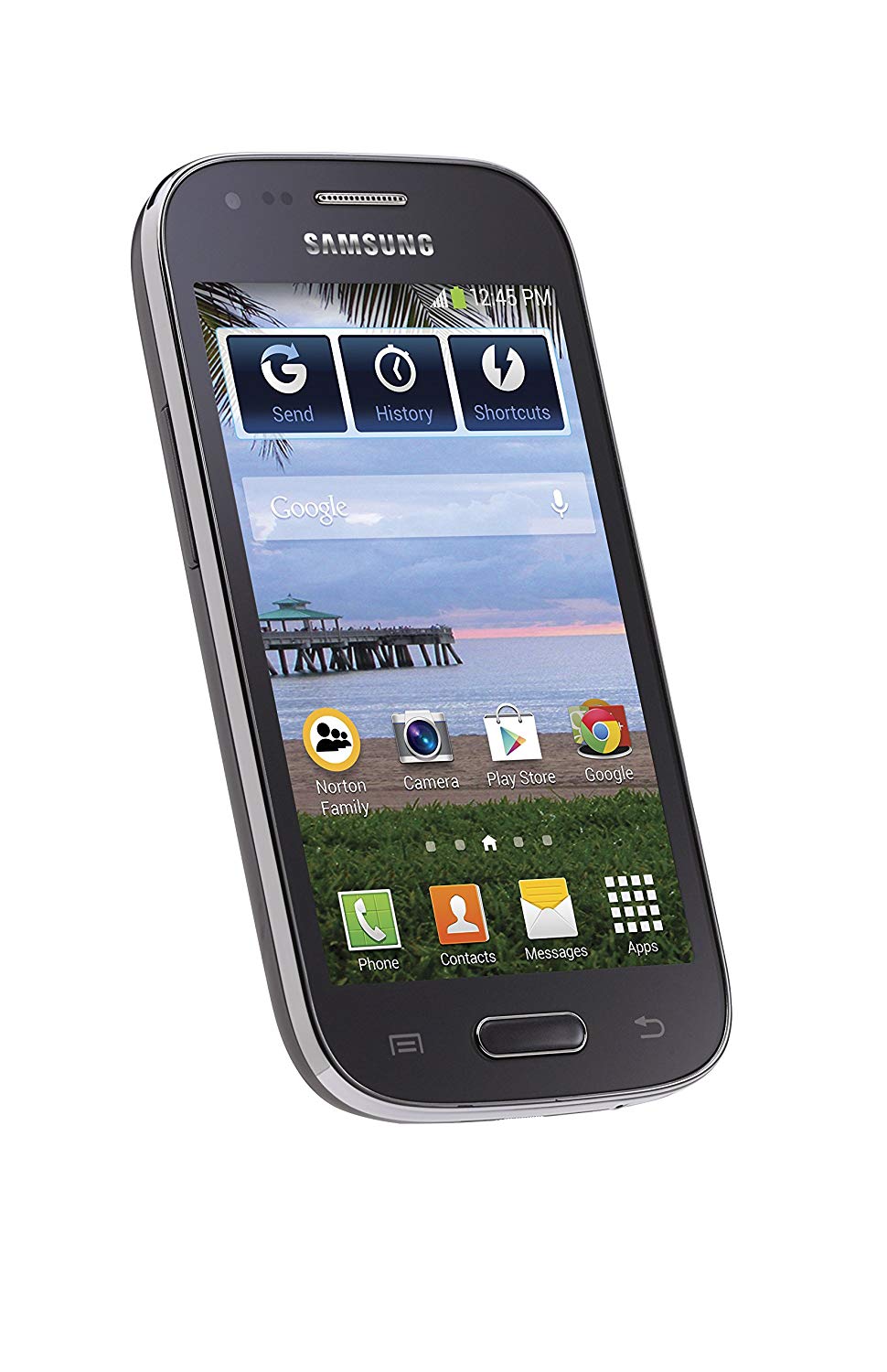 TracFone Galaxy Stardust No Contract Phone Blue BIG
