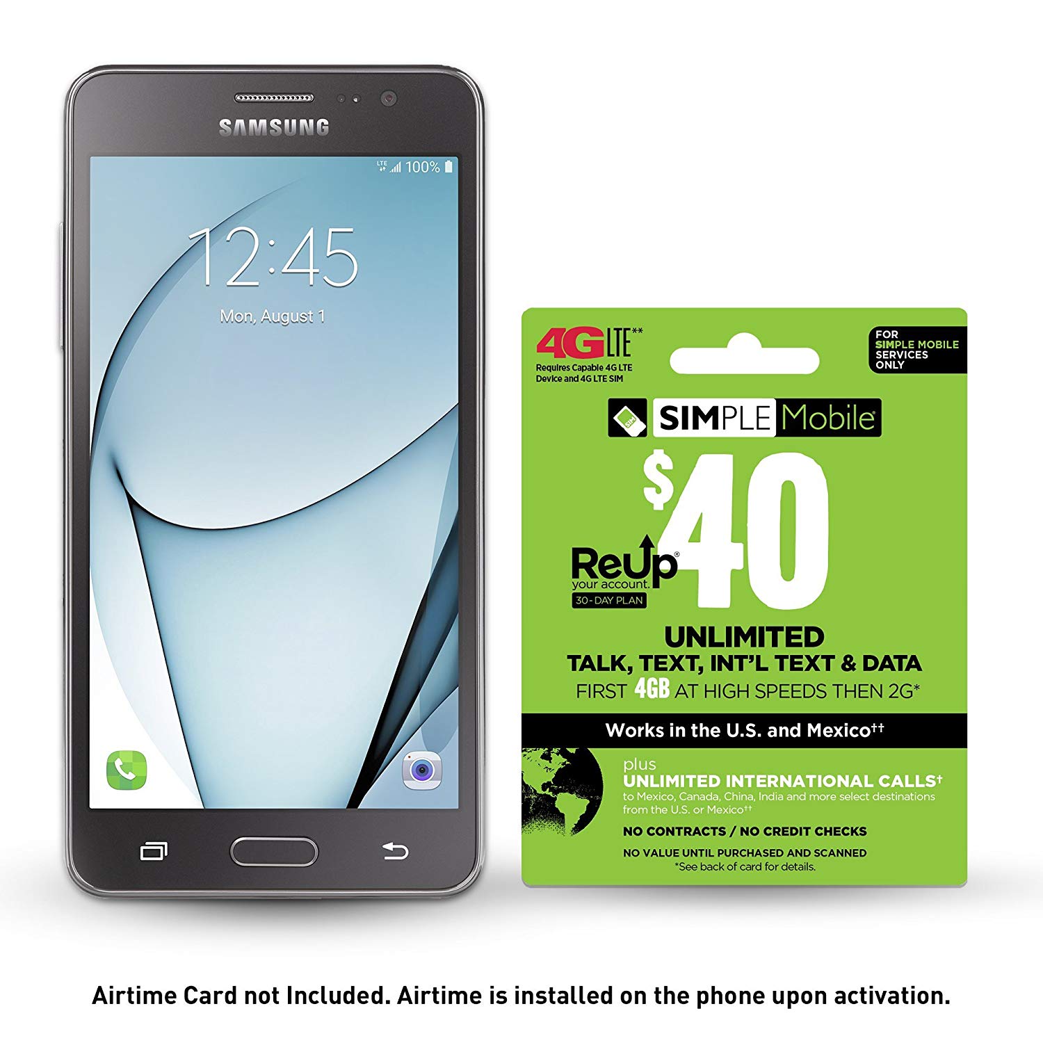 Simple Mobile Samsung Galaxy On5 4G LTE Prepaid Smartphone with Free ...