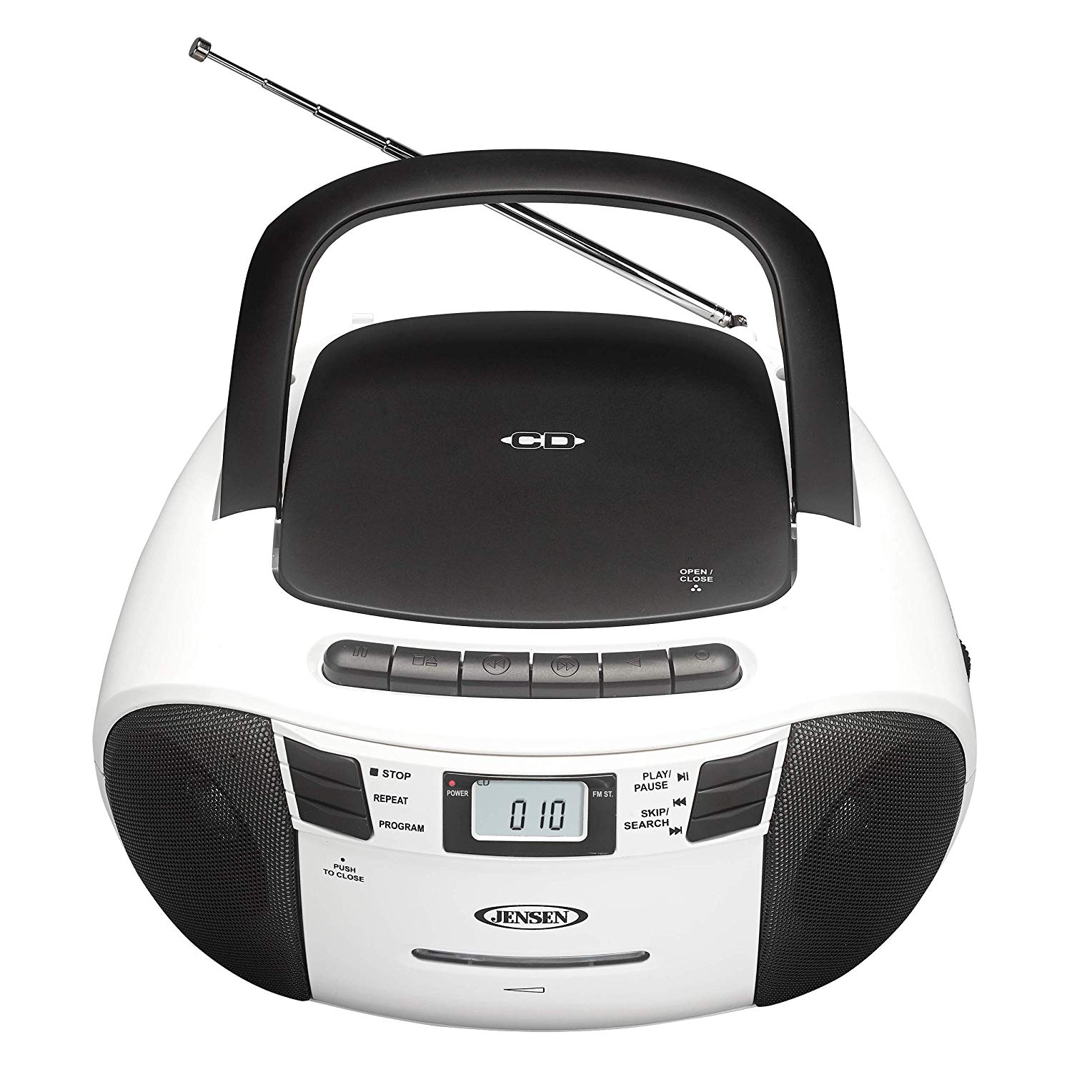 jensen radio cd cassette player recorder boombox