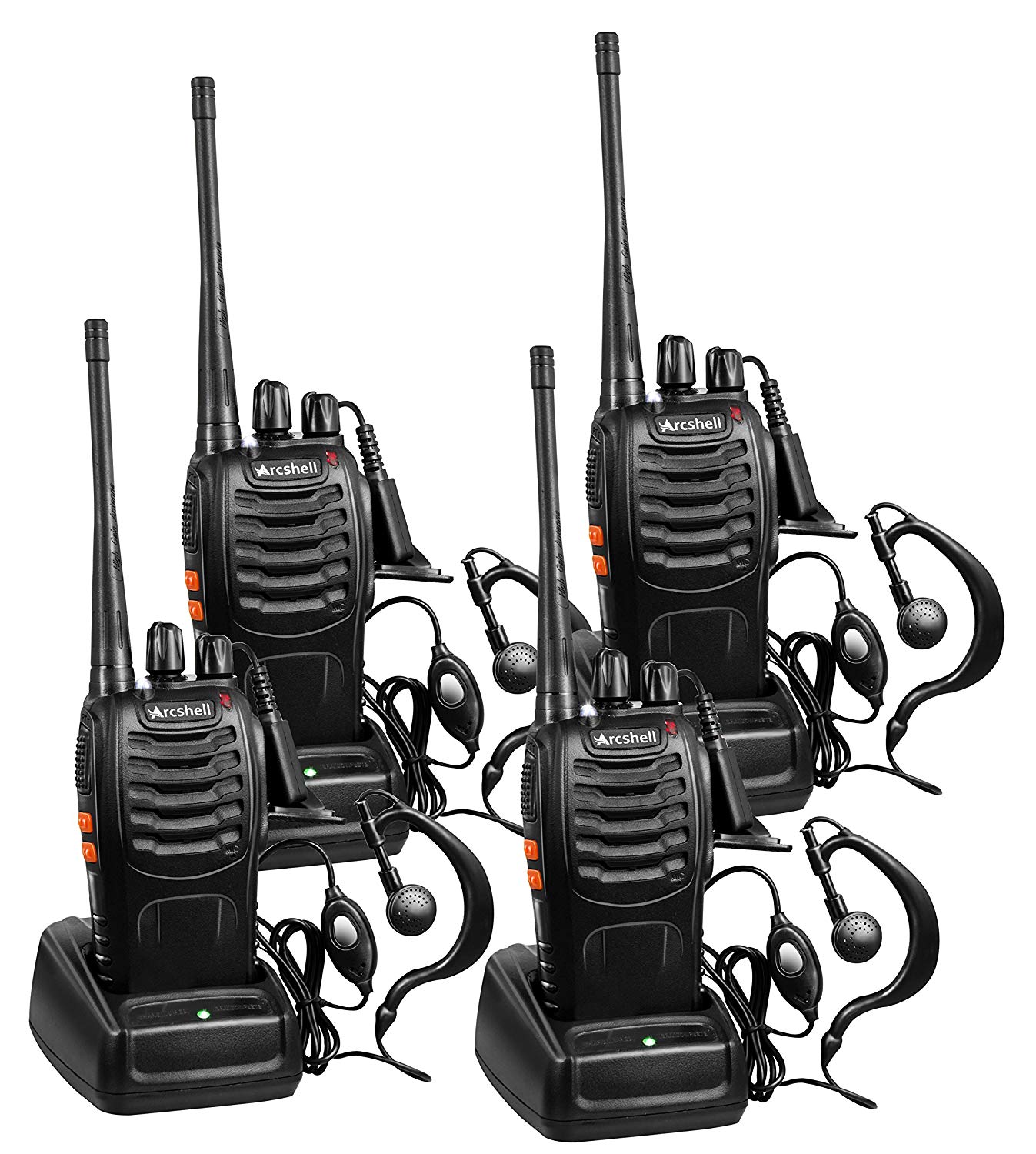 thumbnail image 2 of Walkie Talkies For Sale Arcshell AR-5 Walkie Talkies - Rechargeable, Long-Range Two-Way Radios With Earpiece (2-Pack) Rapid Radios 2 of 11