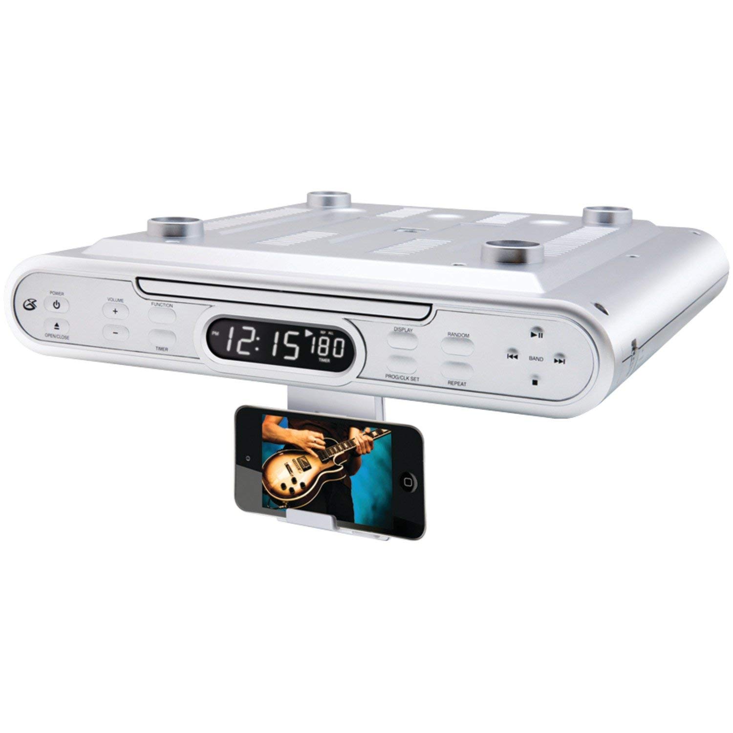 Ilive Ikb333s Under Cabinet Radio With Bluetooth Speakers Silver