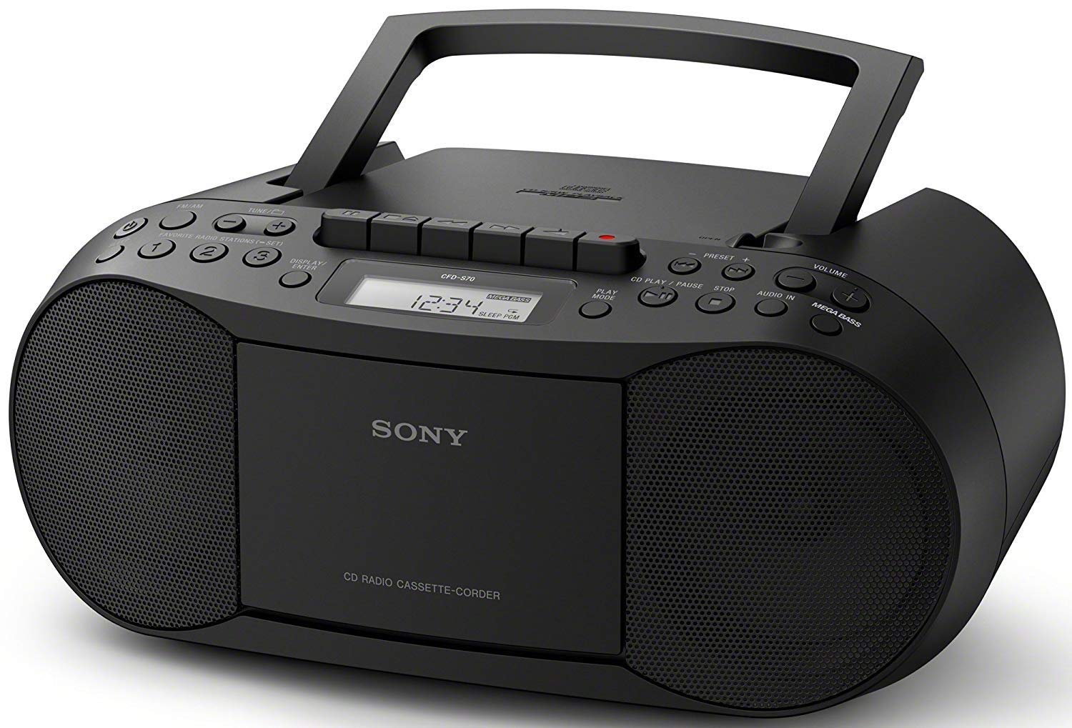 Sony Portable Full Range Stereo Boombox Sound System with MP3 CD Player