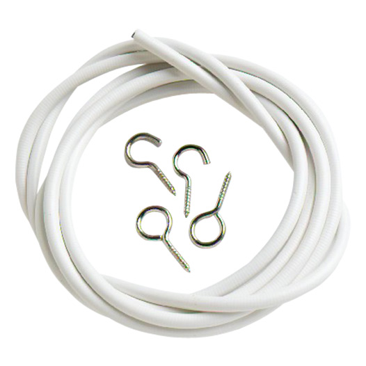 Curtain Wire Kit (Contains 240cm Length of Wire and 2 each Hooks & Eyes