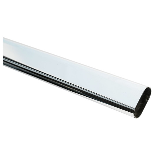 Wardrobe Rail Oval - 15 X 30 X 2500mm - Brass - SWS Hardware
