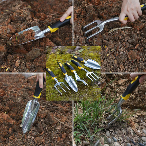 Garden Tool Hand Trowel,Rake,Cultivator,Weeder Tools With Ergonomic ...